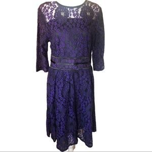 Lace a-line cocktail dress
